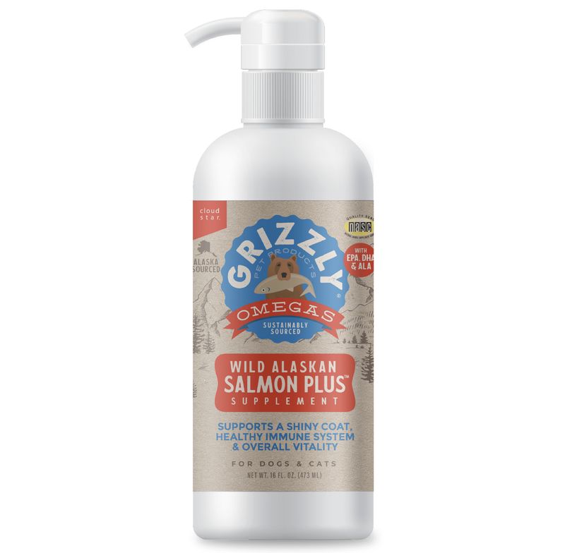 CloudStar Dog &amp; Cat Grizzly Salmon Oil Plus