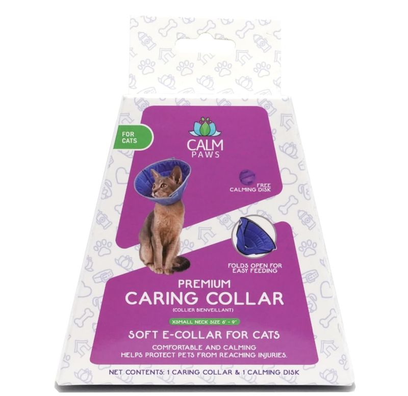 Calm Paws Cat Caring Collar with Calming Disk