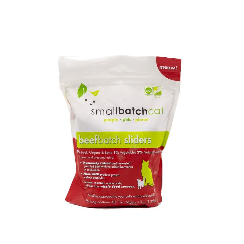 Small Batch Cat Frozen Beef Sliders 3lb