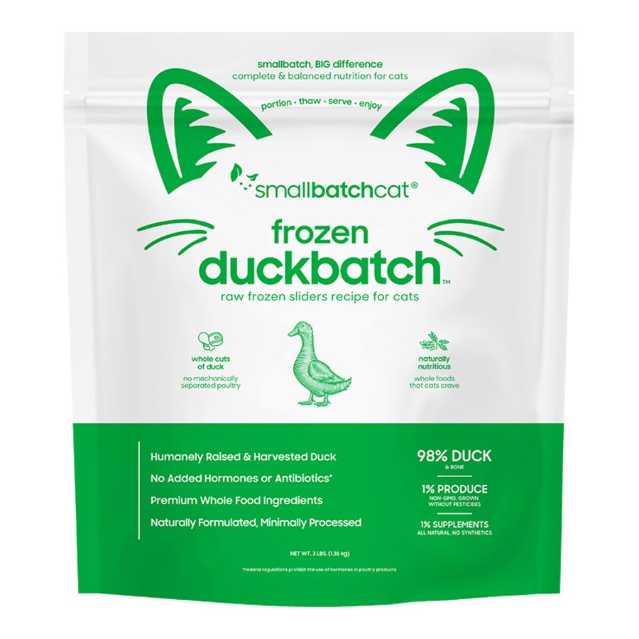 Small Batch Cat Frozen Duck Sliders 3lb