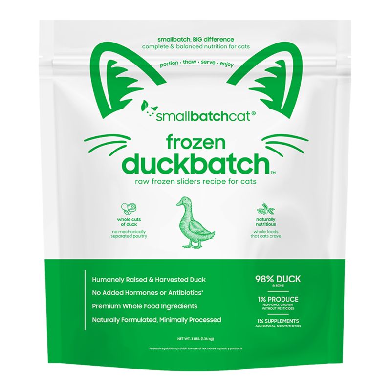 Small Batch Cat Frozen Duck Sliders 3lb