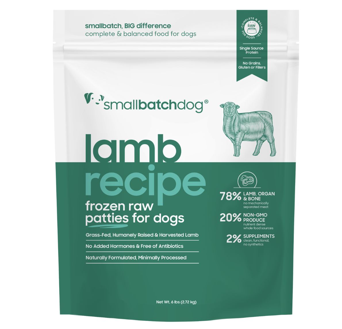 Small Batch Dog Frozen Lamb