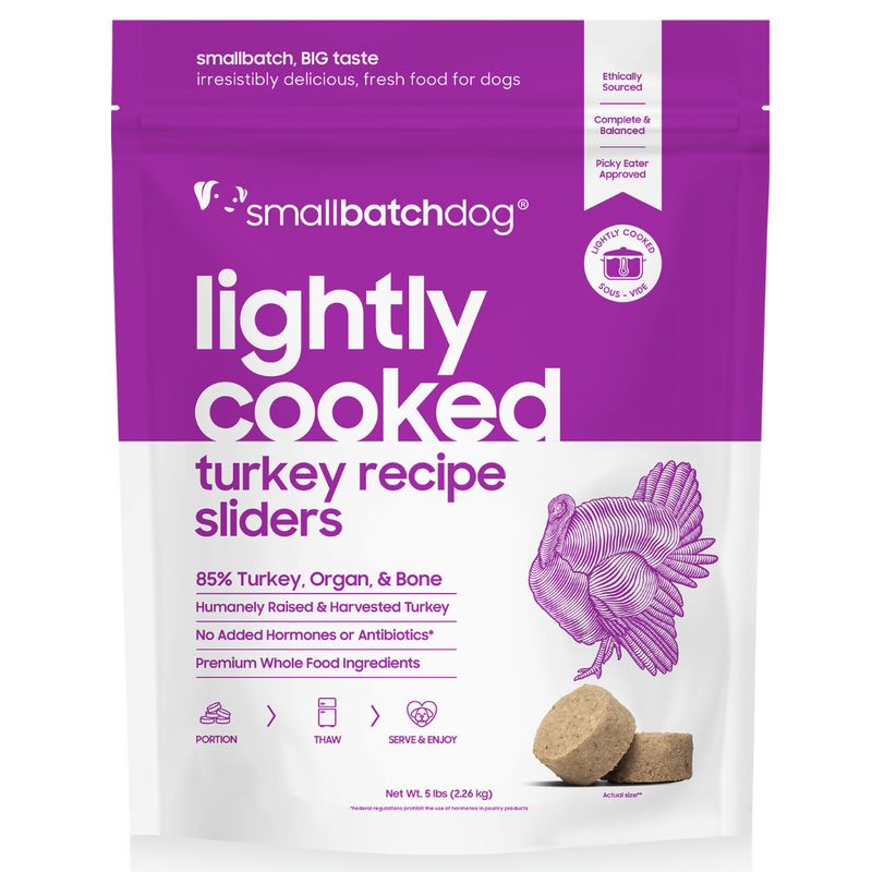 Small Batch Dog Frozen Lightly Cooked Turkey