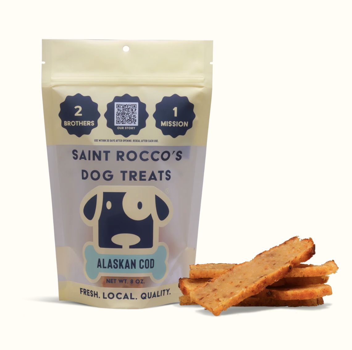 Saint Rocco&#39;s Dog Alaskan Cod, Size: 16oz