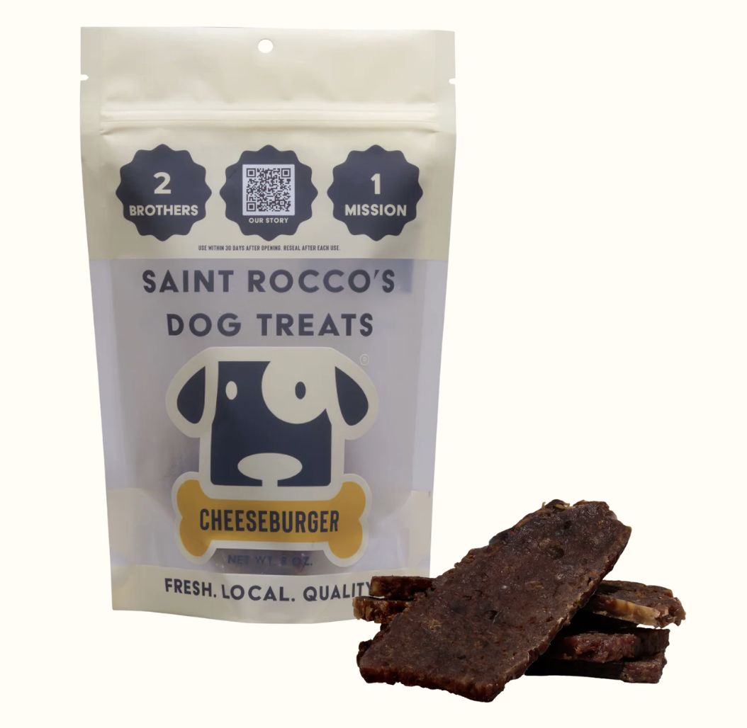 Saint Rocco’s Dog Cheeseburger, Size: 8oz