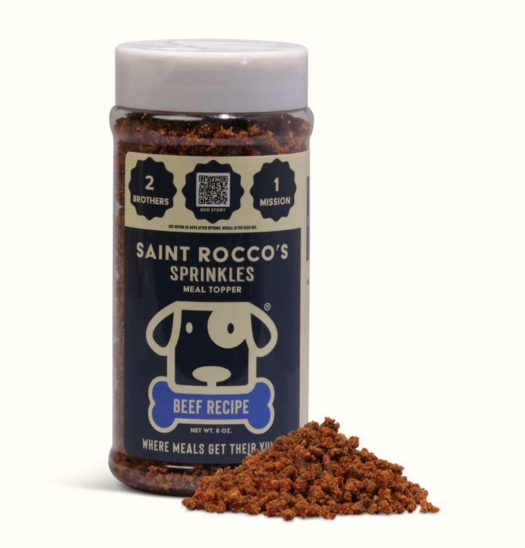 Saint Rocco&#39;s Dog Sprinkles Beef Topper 6oz