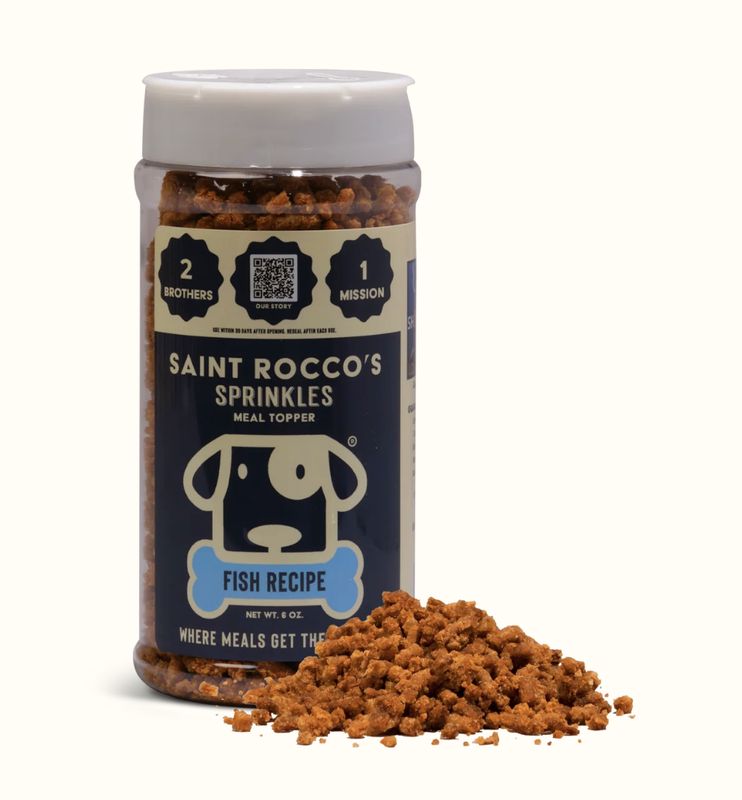 Saint Rocco's Dog Sprinkles Fish Topper 6oz