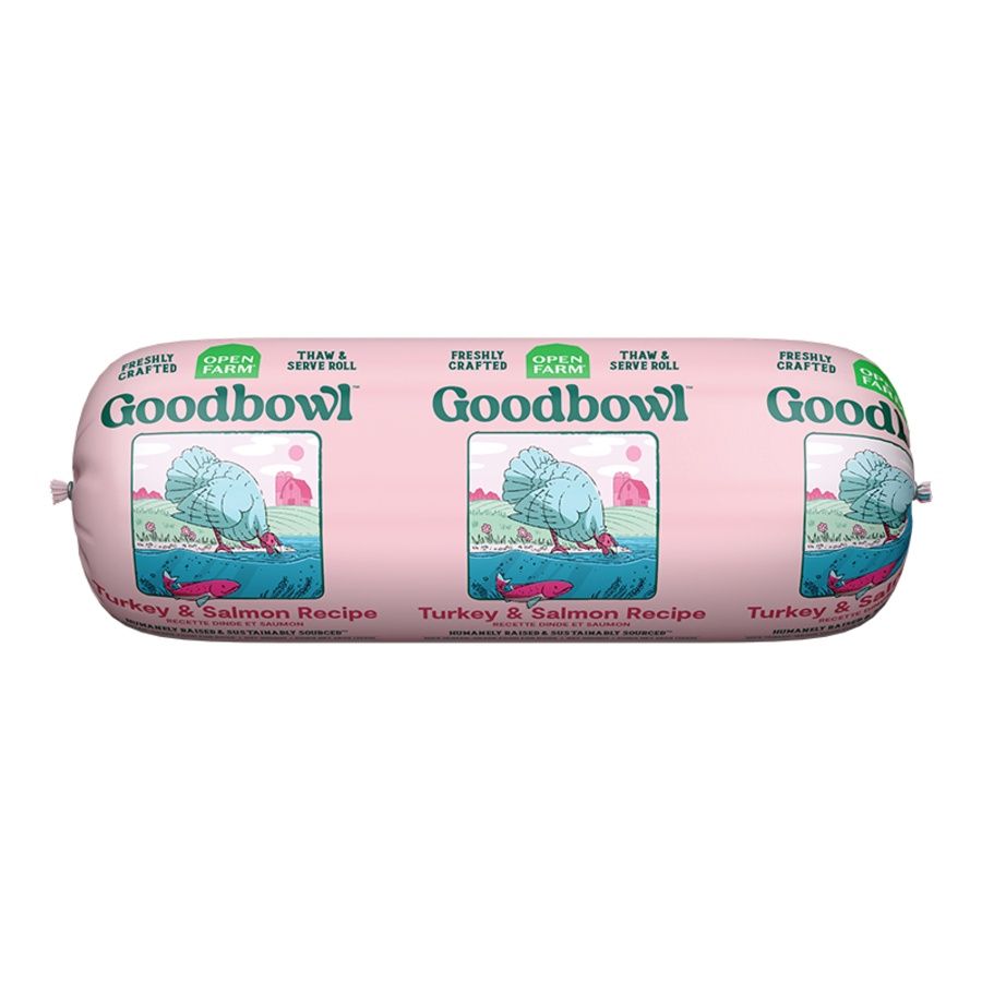 Open Farm Dog Frozen Goodbowl Roll Turkey &amp; Salmon 28oz