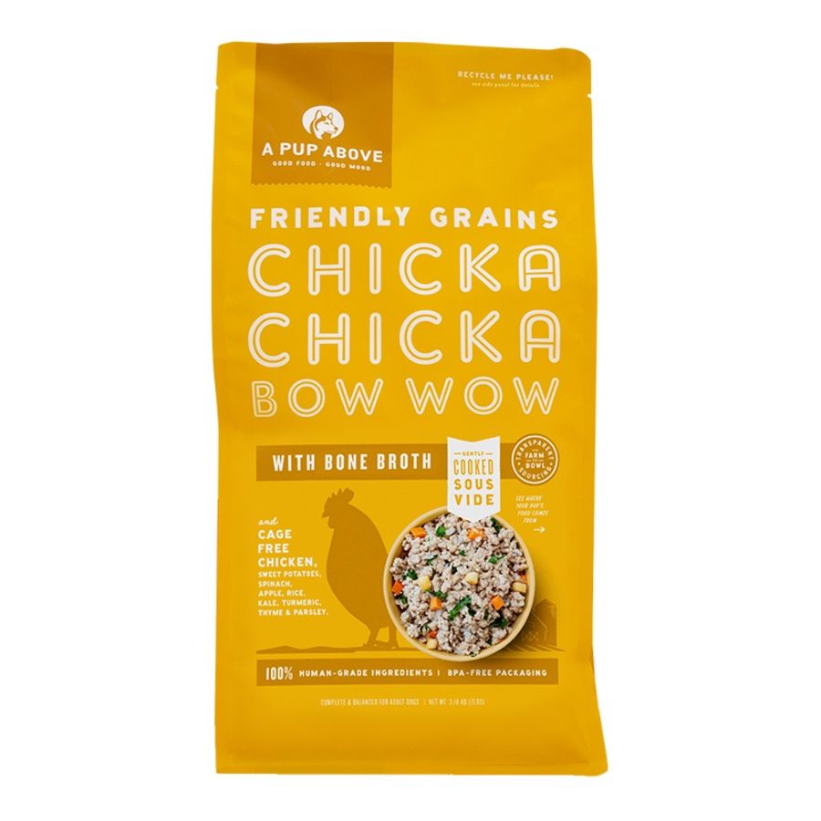 A Pup Above Frozen Gently Cooked Chicken, Size: 7lb Bag