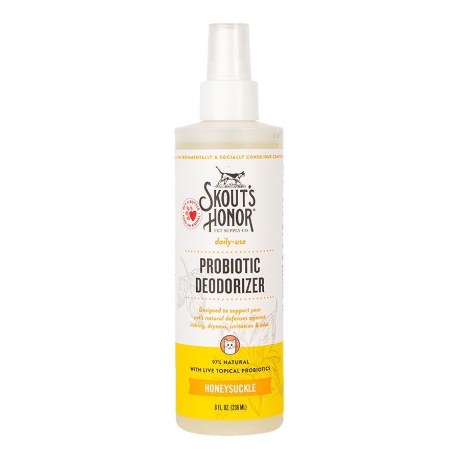 Skout&#39;s Honor Cat Probiotic Deodorizer Honeysuckle 8oz