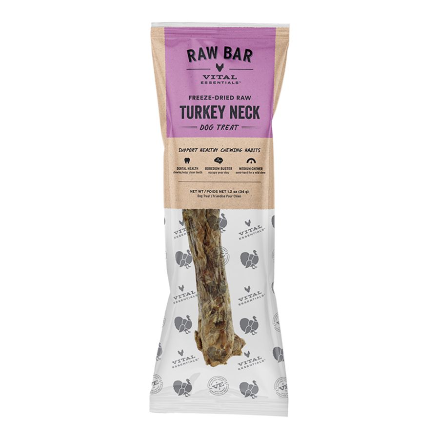 Vital Essentials Dog Freeze Dried Turkey Neck