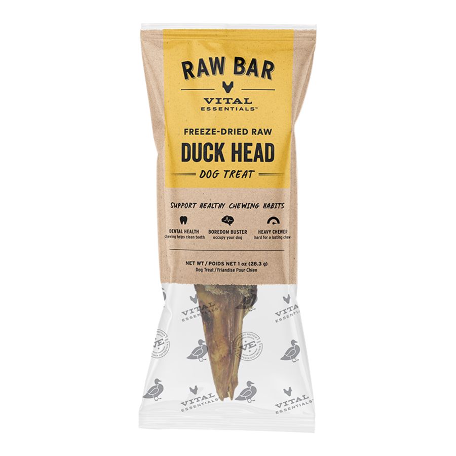 Vital Essentials Dog Freeze Dried Duck Heads