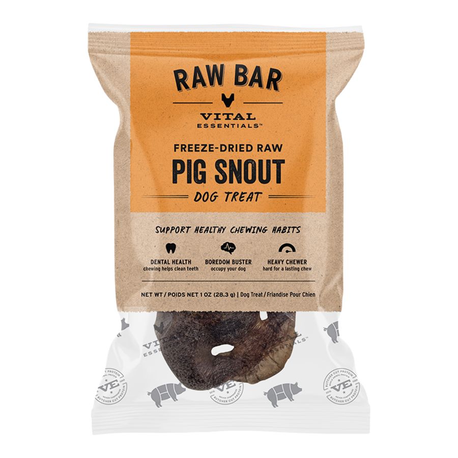 Vital Essentials Dog Freeze Dried Pig Snouts
