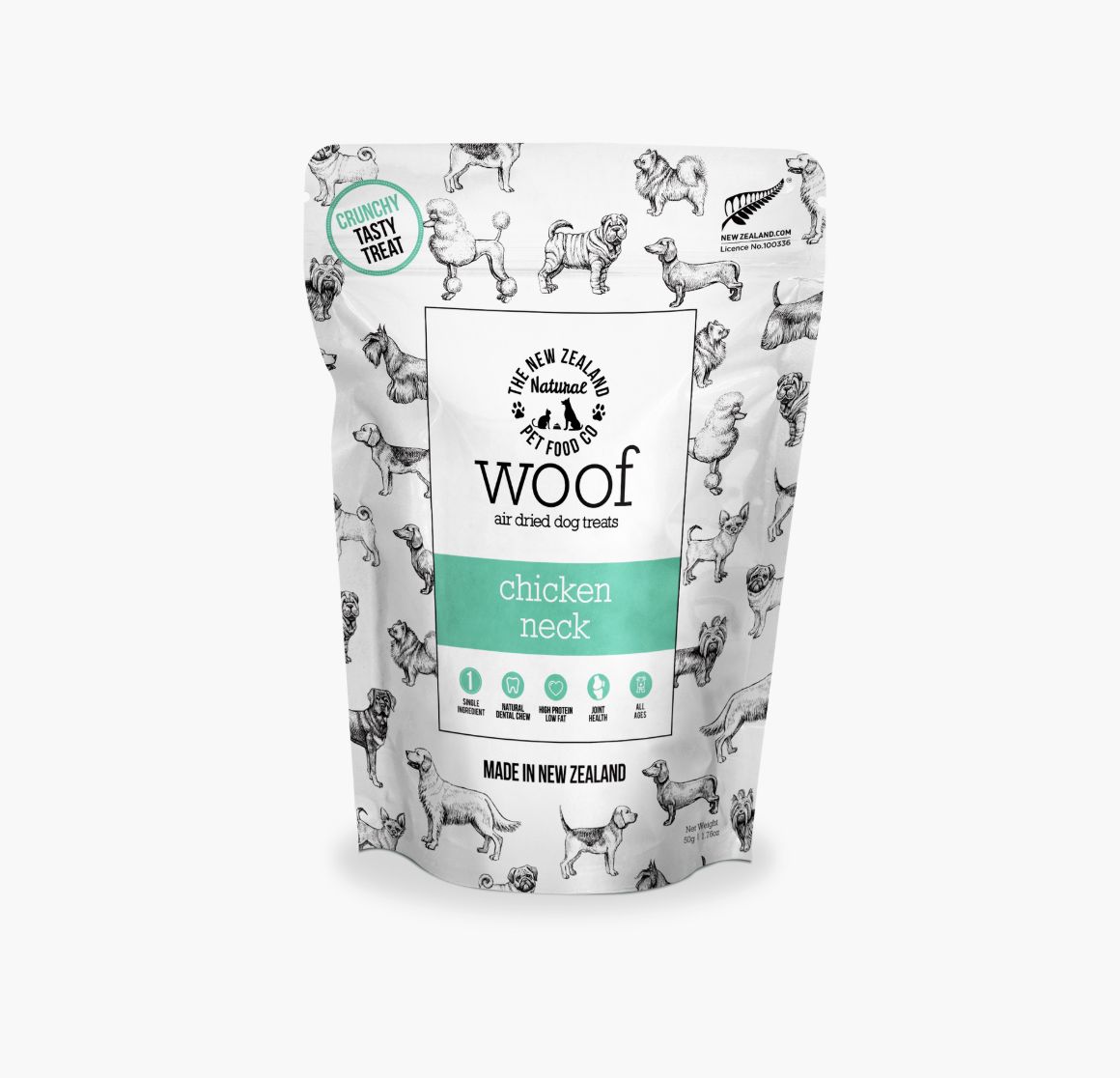 New Zealand Pet Dog Chicken Necks 1.76oz