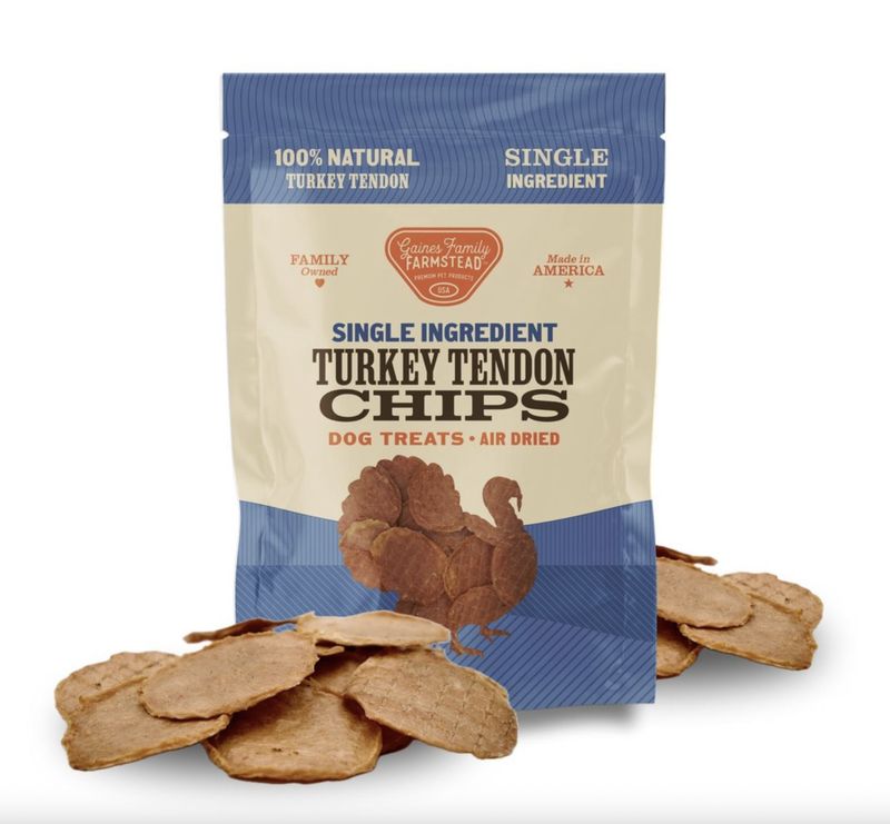Gaines Family Farmstead Turkey Tendon Chips 5oz
