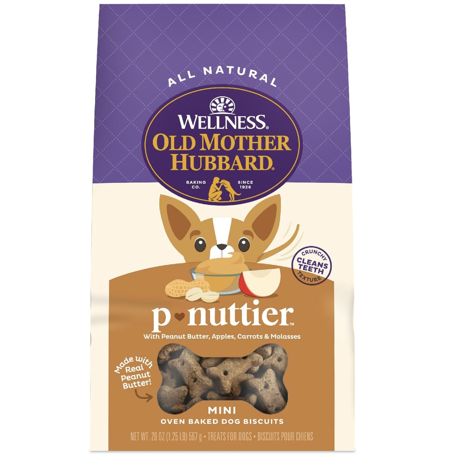 Old Mother Hubbard Dog Biscuits P-Nuttier, Size: Mini 20oz