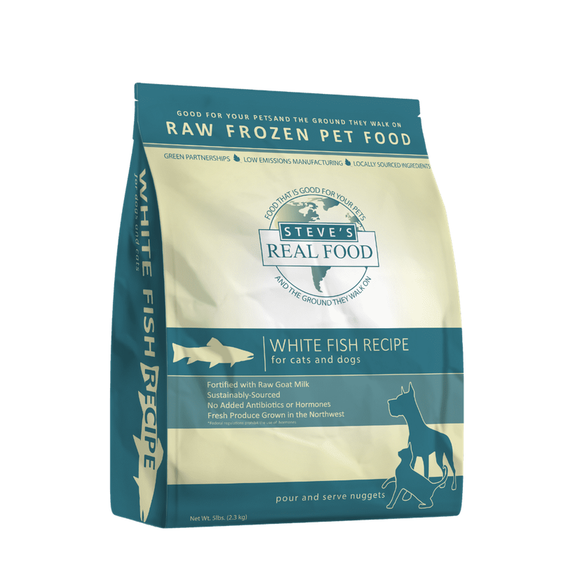 Steve's Real Food Dog &amp; Cat Frozen Raw Whitefish