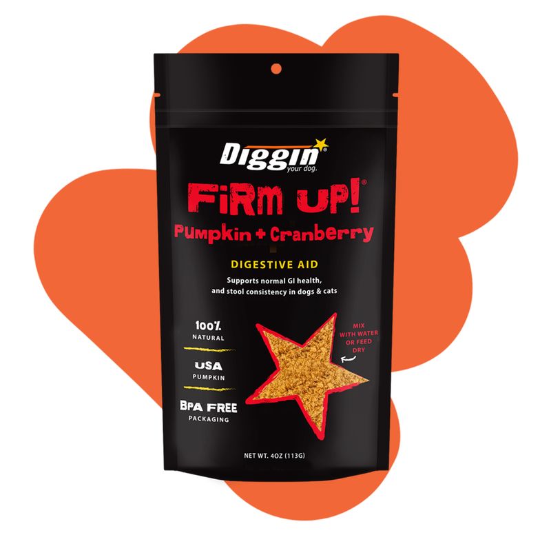 Diggin Dog Firm Up Pumpkin &amp; Cranberry 4oz