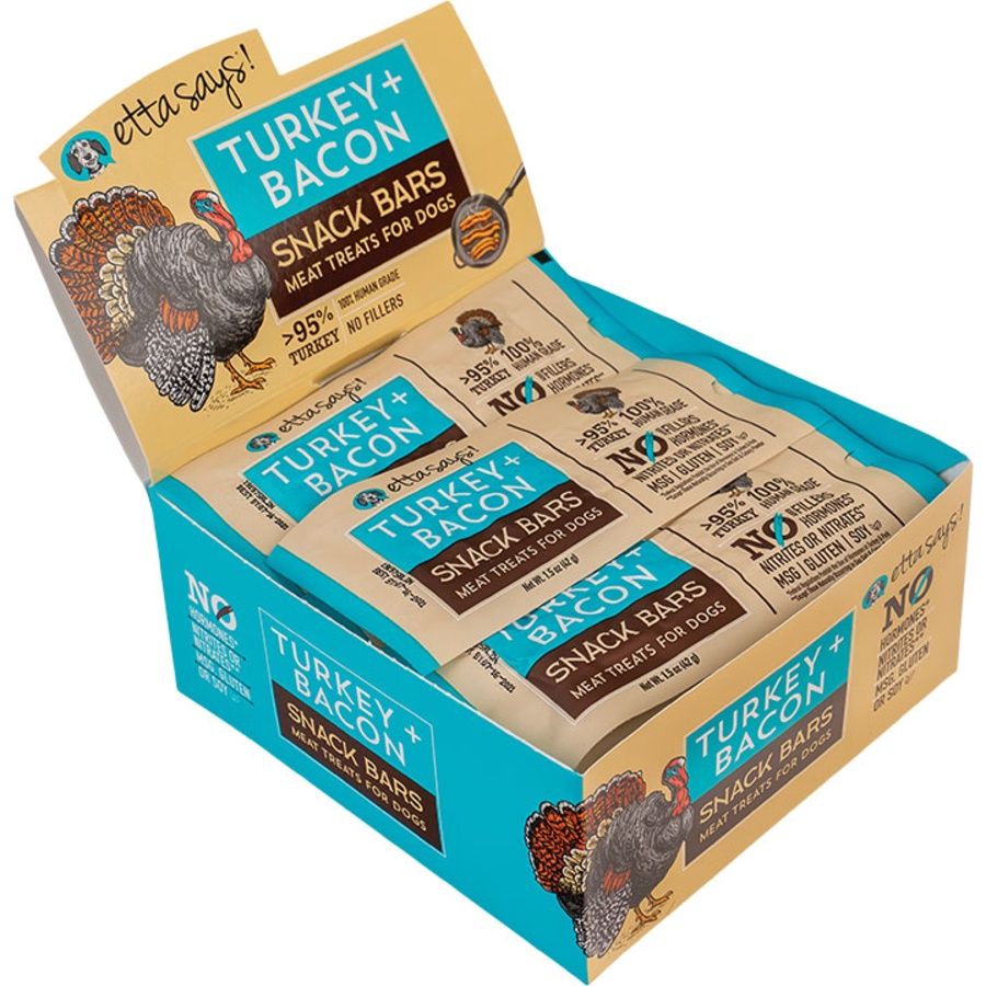 Etta Says Dog Meat Snack Bar Turkey &amp; Bacon 1.5oz