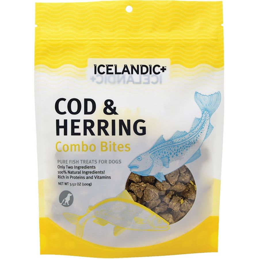 Icelandic Dog Combo Bites Cod &amp; Herring 3oz
