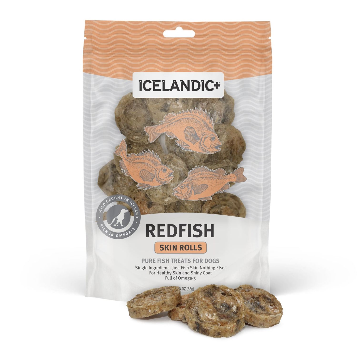 Icelandic Dog Skin Rolls Redfish 3oz