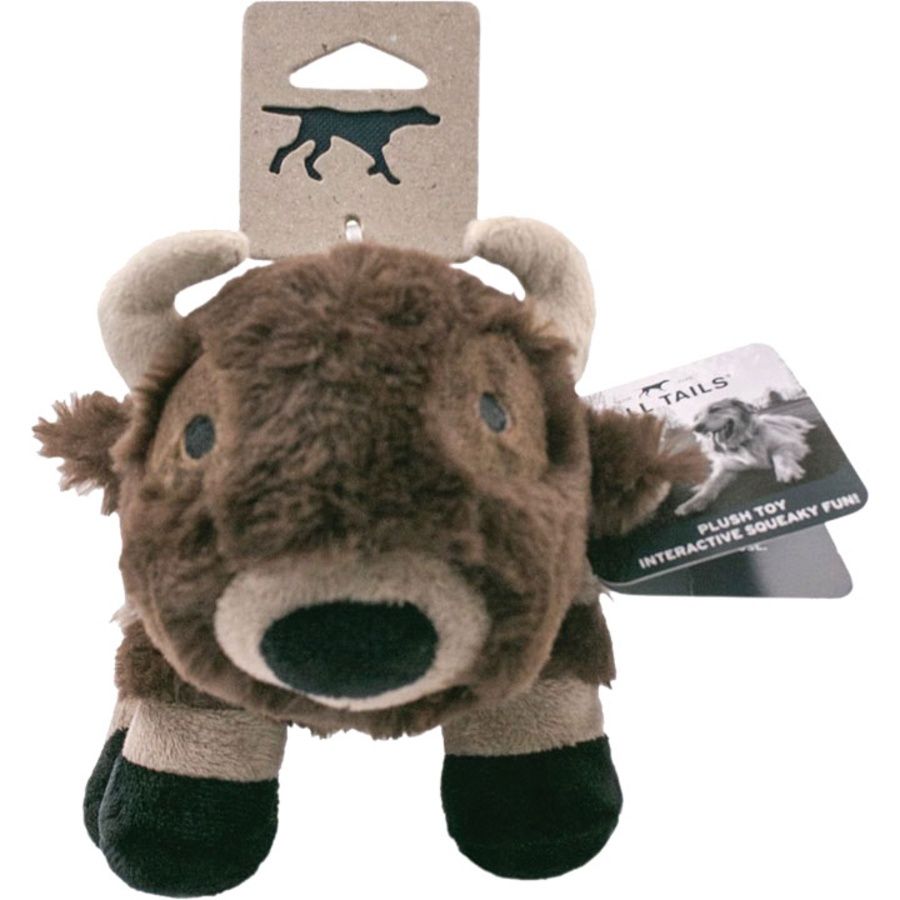 Tall Tails Dog Plush Squeaker Buffalo 9''