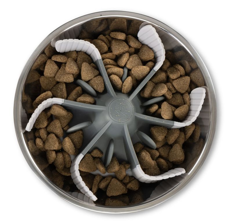 Messy Mutts Dog Universal Slow Feeder Bowl Insert with Suction