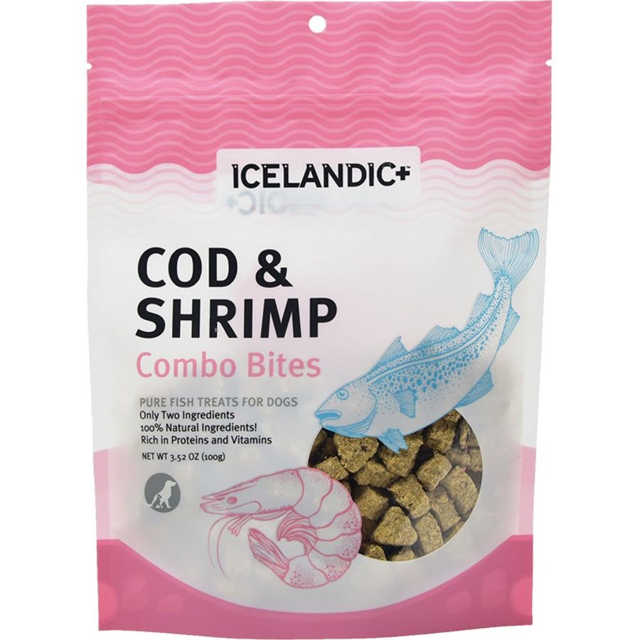 Icelandic Dog Combo Bites Cod &amp; Shrimp 3oz