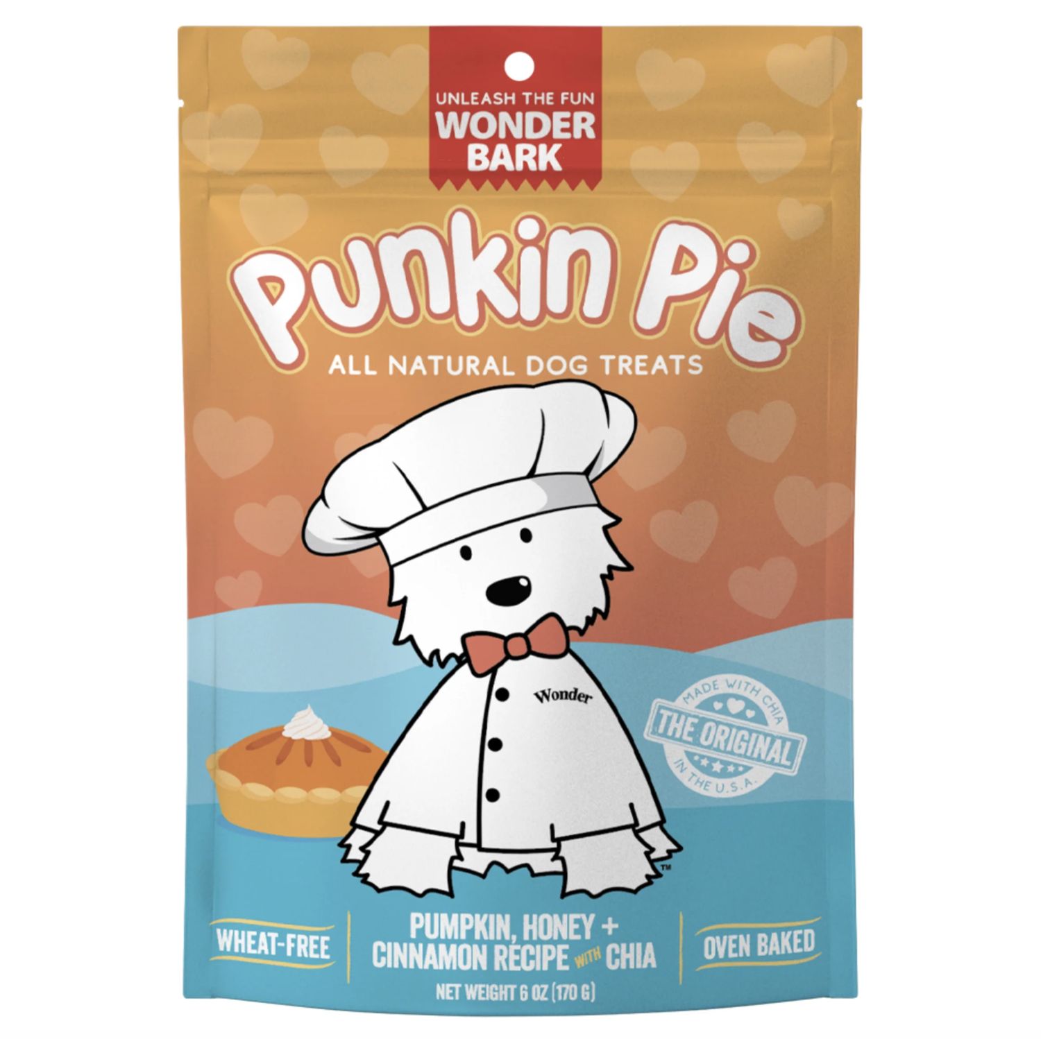 Wonder Bark Dog Punpkin Pie Treats, Size: 6oz