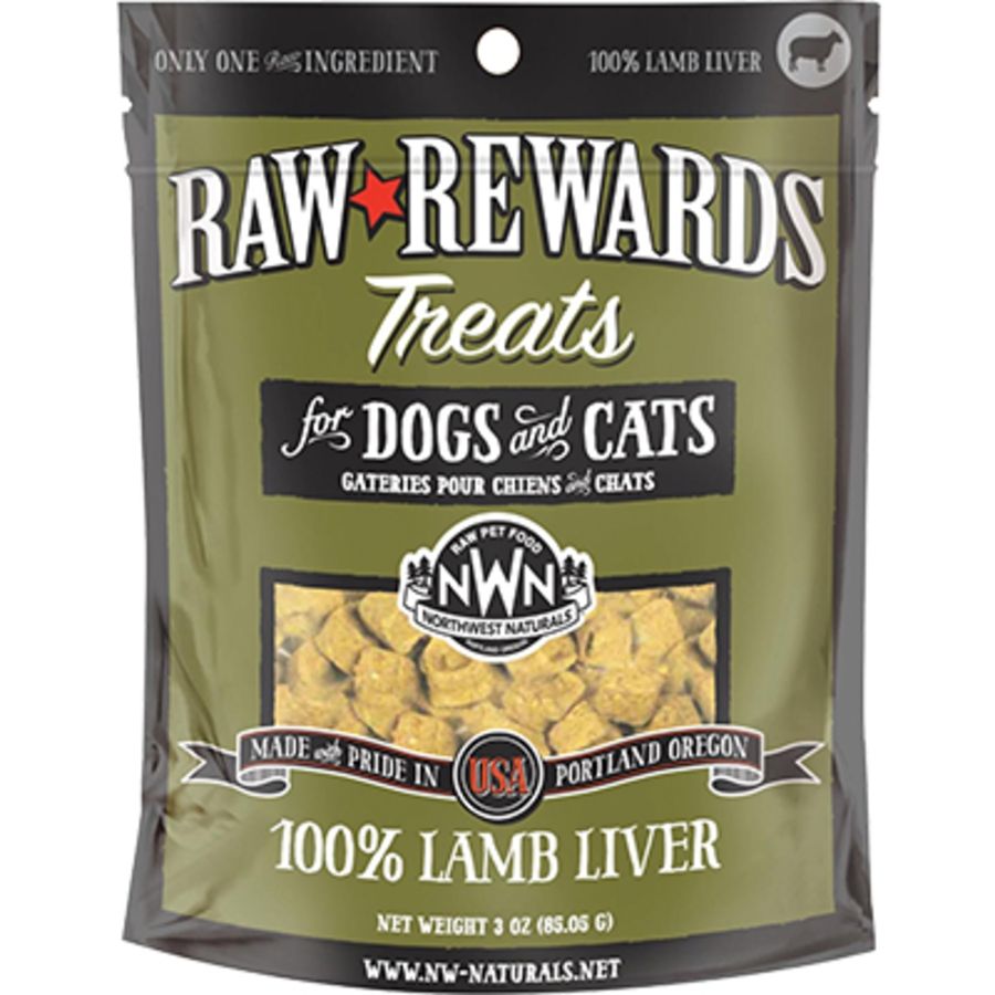 Northwest Naturals Dog Freeze Dried Treats Lamb Liver 3oz