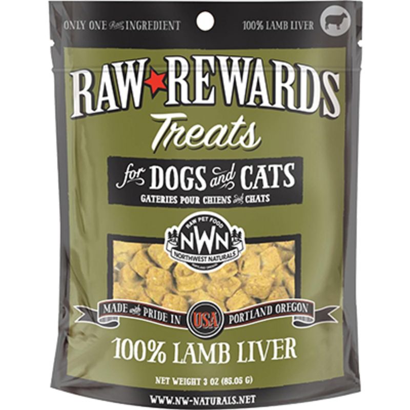 Northwest Naturals Dog Freeze Dried Treats Lamb Liver 3oz