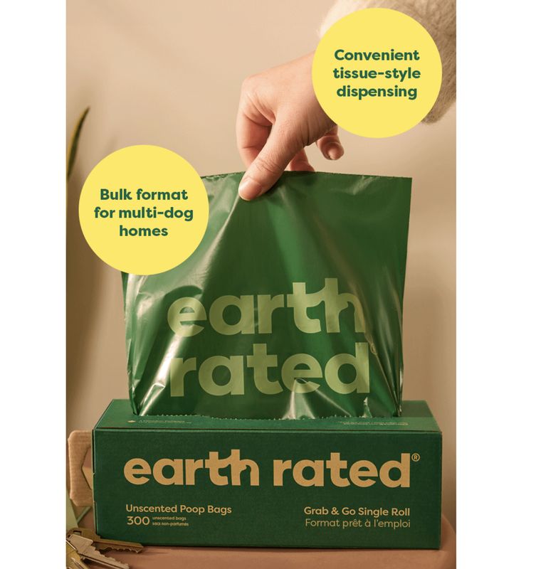 Earth Rated Dog Grab &amp; Go 300 Poop Bags