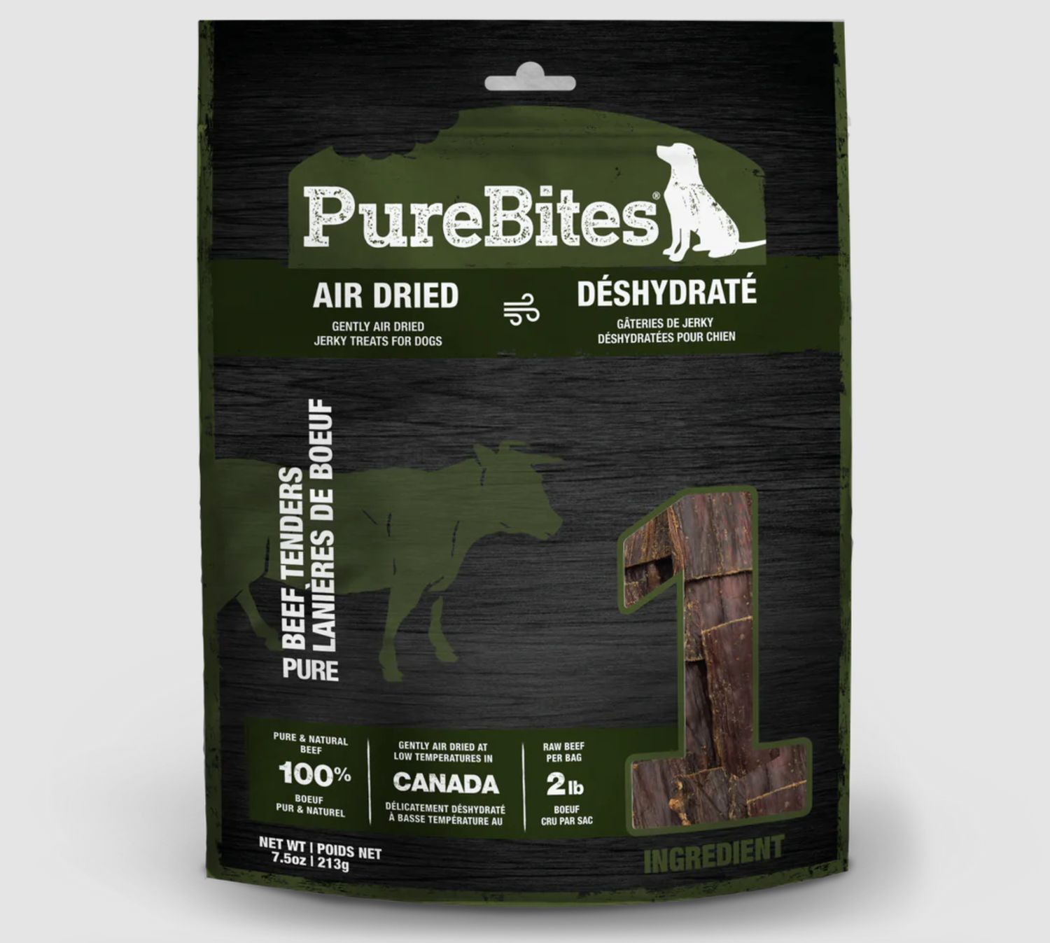 PureBites Dog Jerky Beef 7.5oz