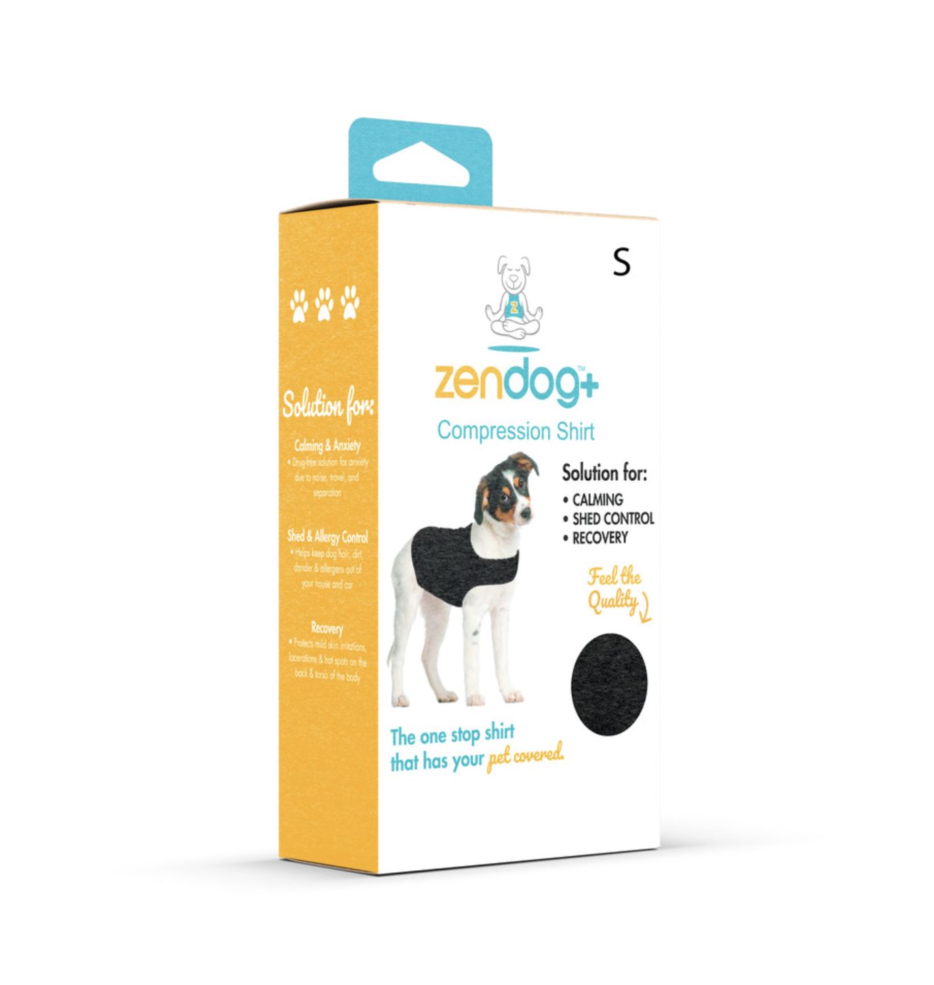 ZenDog Anxiety Dog Vest Calming Compression Shirt, Size: Small