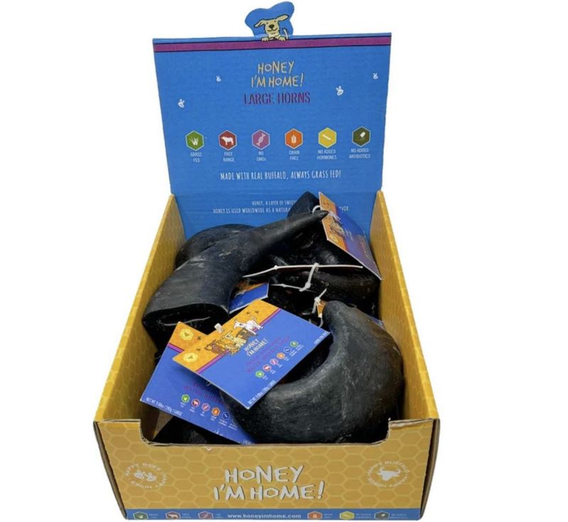 Honey I'm Home Buffalo Horn Large