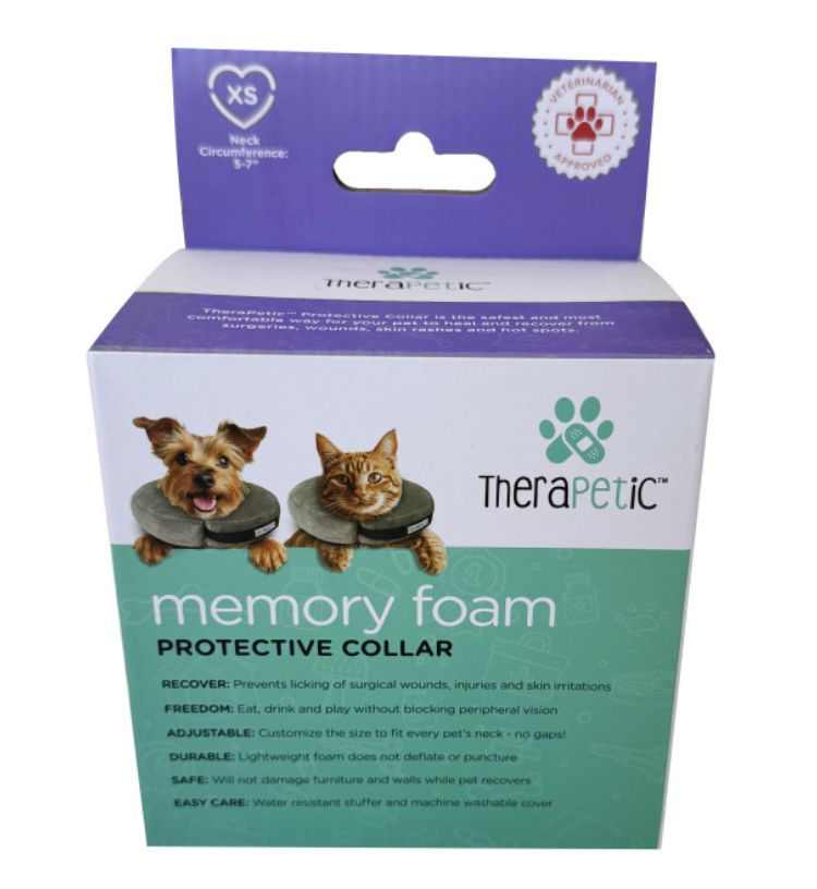 Arlee TheraPetic Protective Collar Charcoal, Size: Extra Small