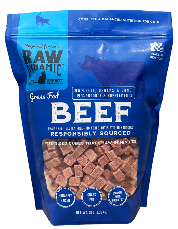 Raw Dynamic Cat Frozen Beef 3lb