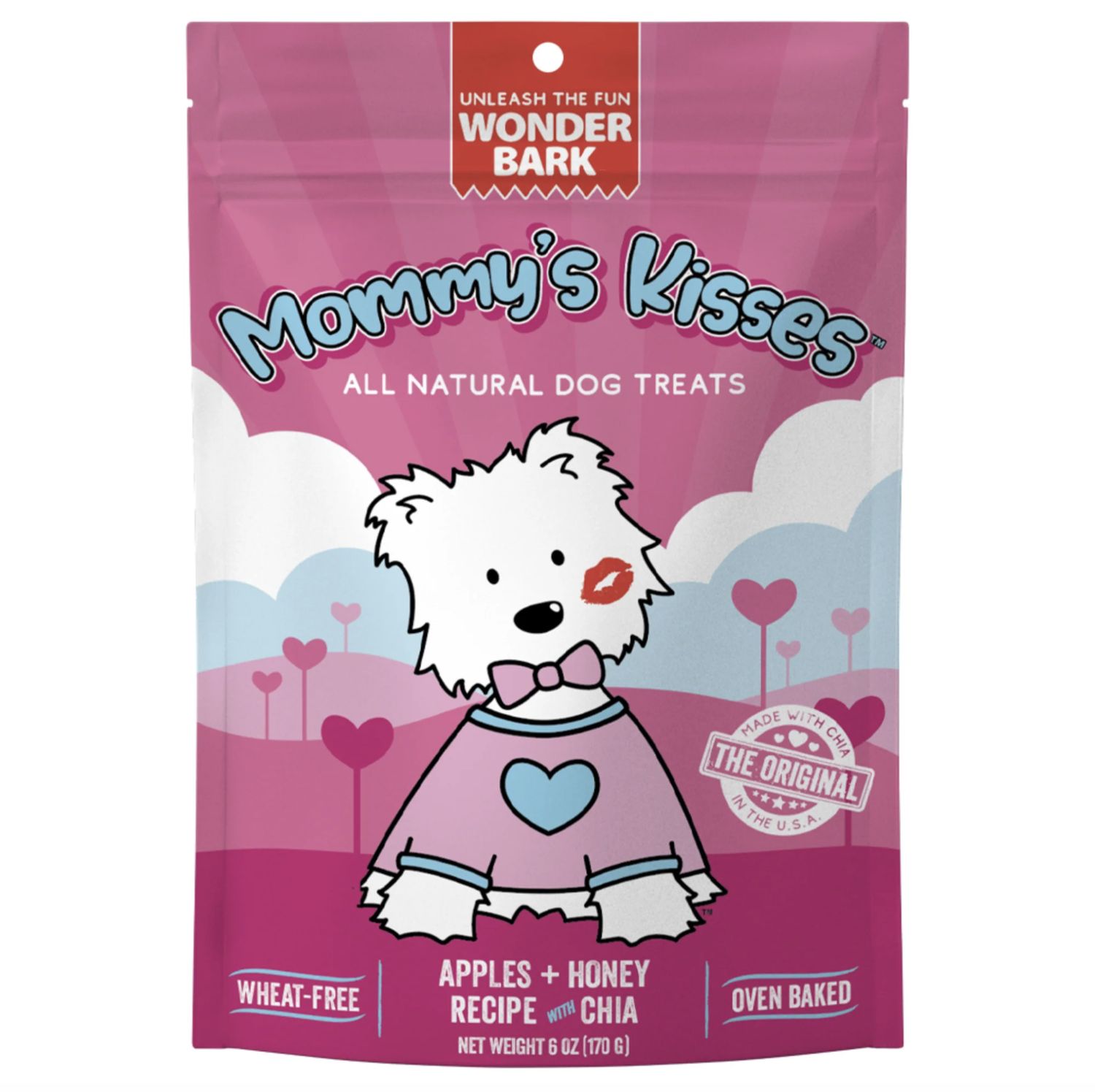 Wonder Bark Dog Mommy's Kisses Treats 6oz