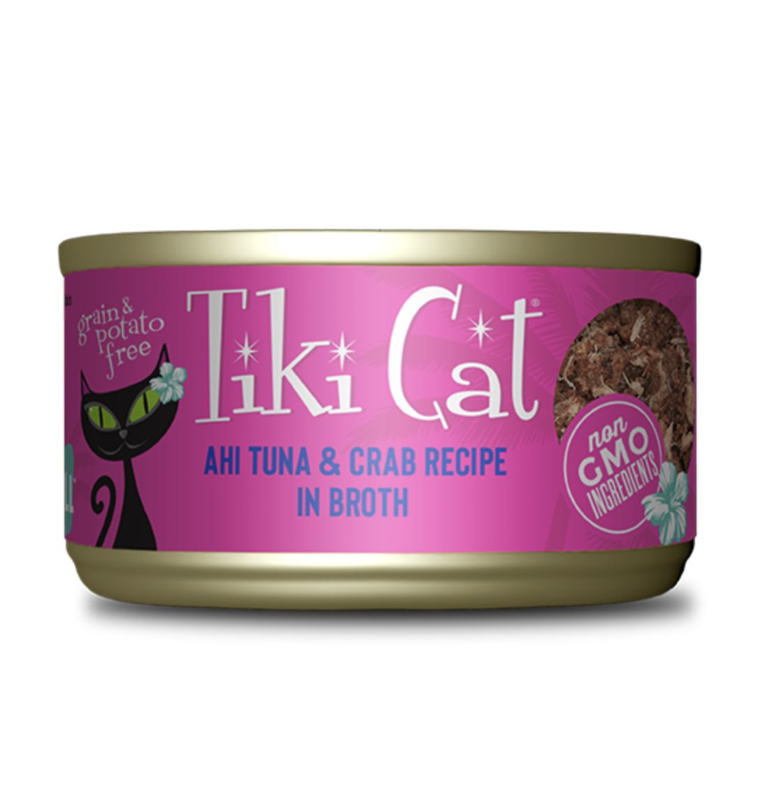 Tiki Cat Hana Grill Ahi Tuna &amp; Crab in Broth 2.8oz, Size: 2.8oz