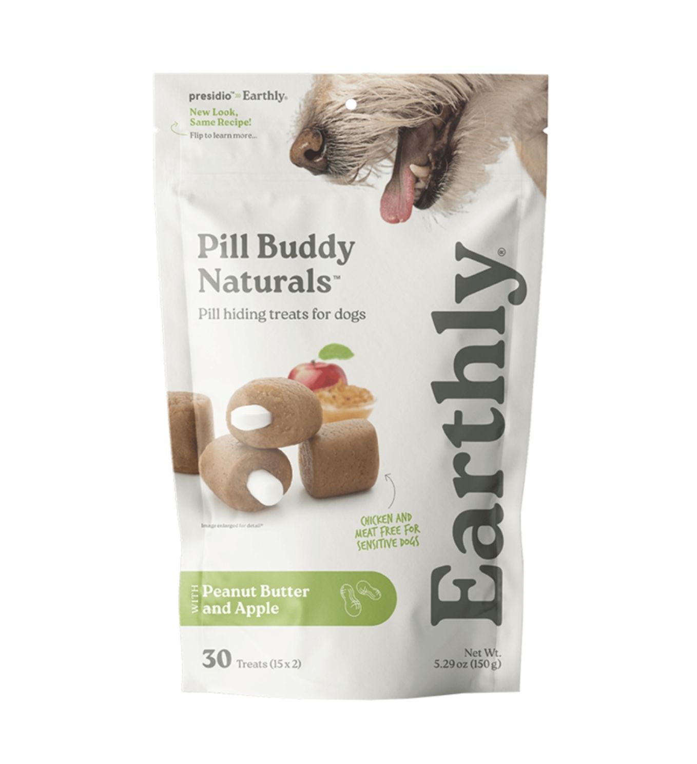 Earthly Dog Pill Buddy Natural Peanut Butter &amp; Apple, Size: 5.29oz