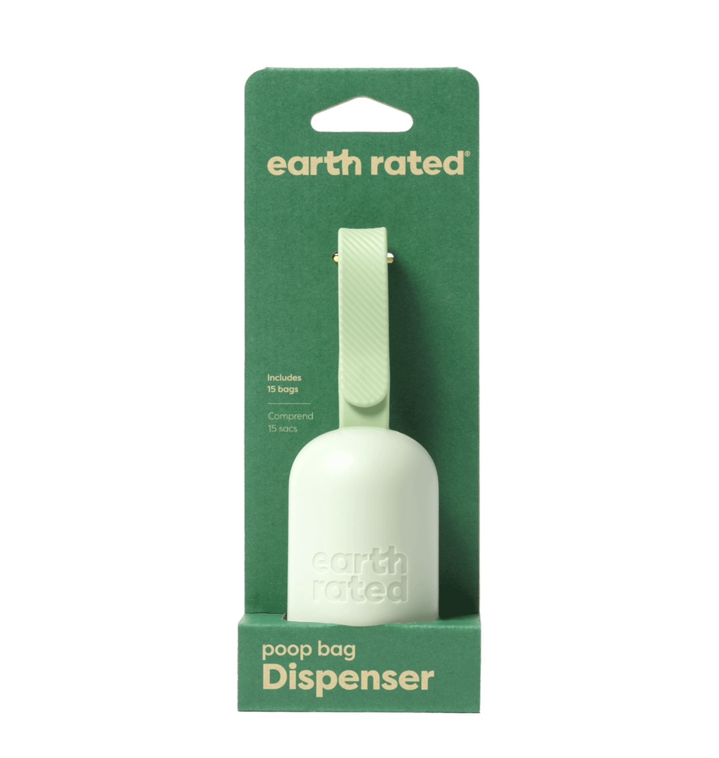 Earth Rated Dog Poop Bag Dispenser with 15 Bags