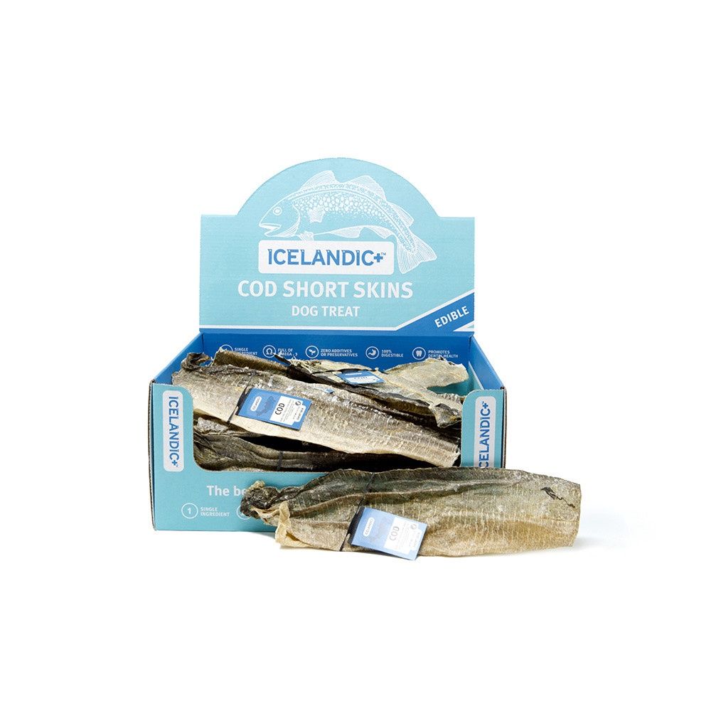 Icelandic Dog Cod Skin Short Strip Single
