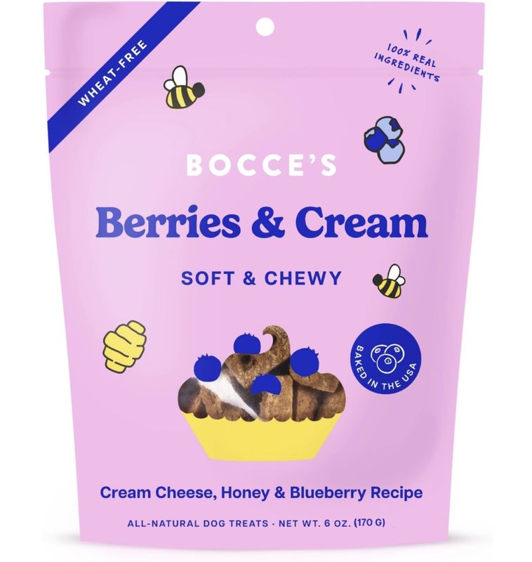 Bocce's Dog Soft &amp; Chewy Berries Cream 6oz