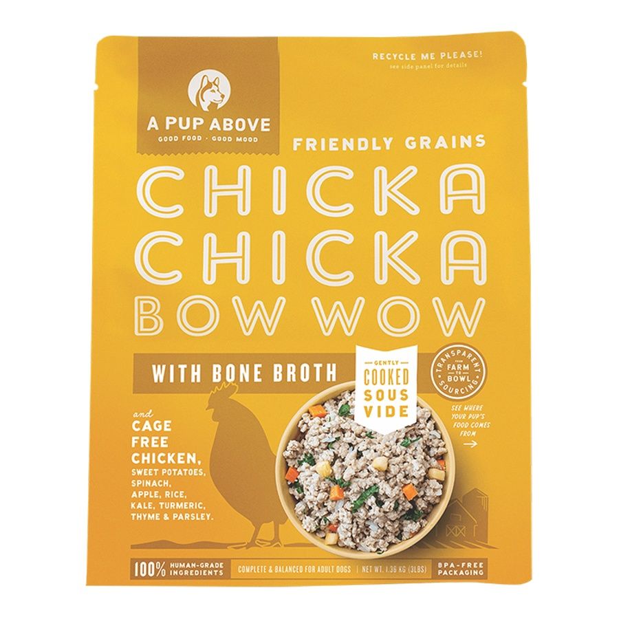 A Pup Above Frozen Gently Cooked Chicka Chicka Bow Wow, Size: 3lb