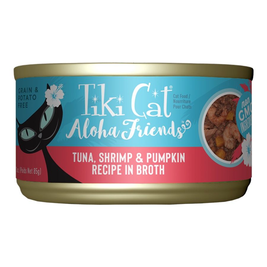 Tiki Cat Can Aloha Tuna &amp; Shrimp &amp; Pumpkin, Size: 3oz