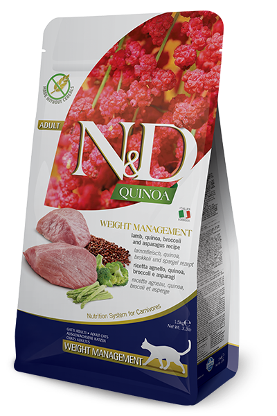 Farmina Cat Quinoa Weight Management Lamb, Size: 3.3 lb