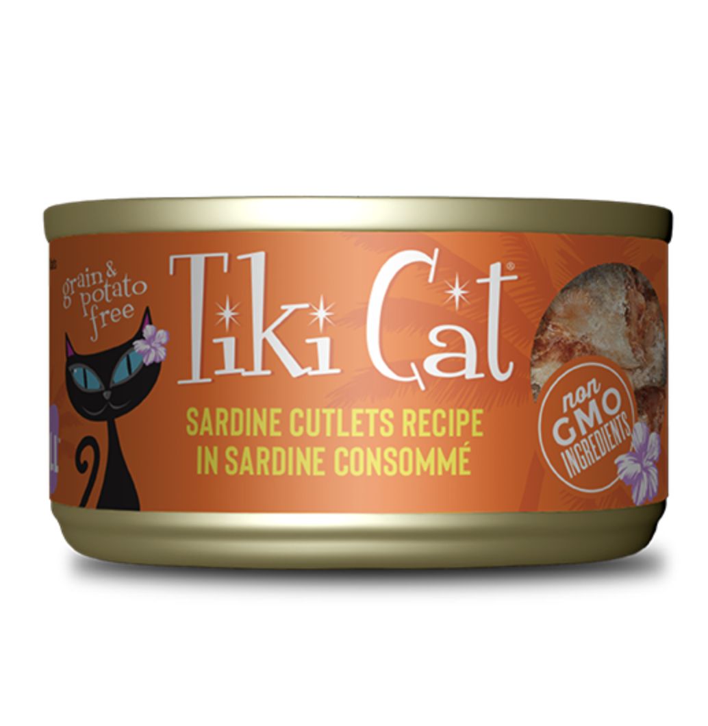 Tiki Cat Tahitian Grill Sardine Cutlets in Sardine Consomme 2.8oz