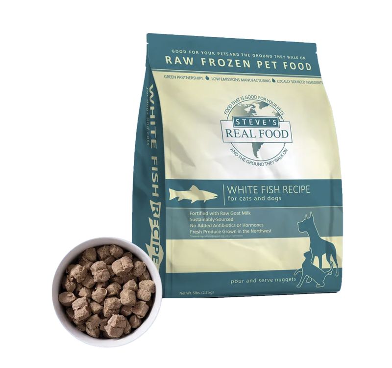 Steve’s Real Food Dog Frozen Raw White Fish