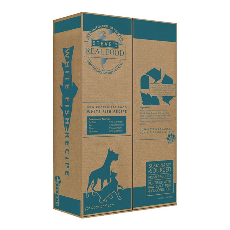 Steve’s Real Food Dog Frozen Raw White Fish