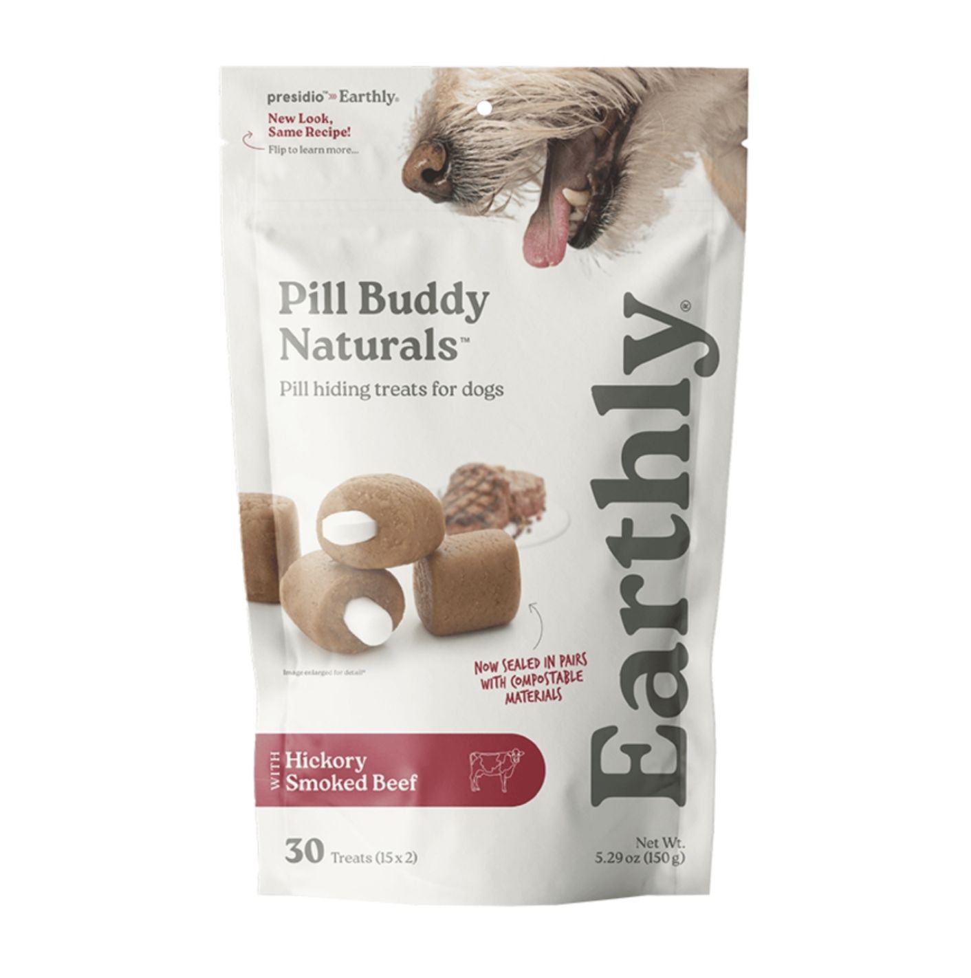 Earthly Dog Pill Buddy Natural Beef, Size: 5.29oz